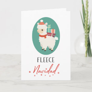 Glad jul Alpaca Lama Roligt skämt jul Kort