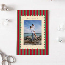Glad jul Anpassad Fotografi Modern Julkort