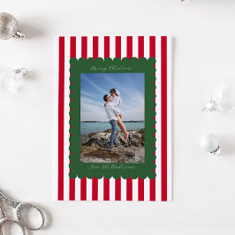 Glad jul Anpassad Fotografi Modern Julkort