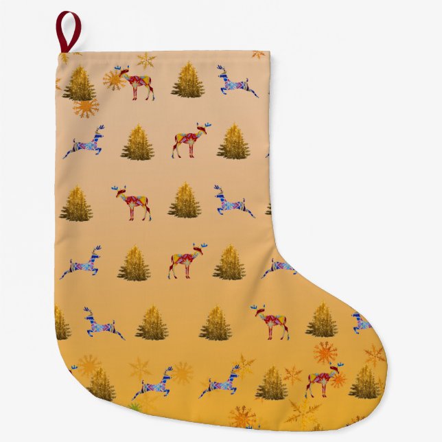 Glad jul Anpassad julstrumpa (Framsidan)