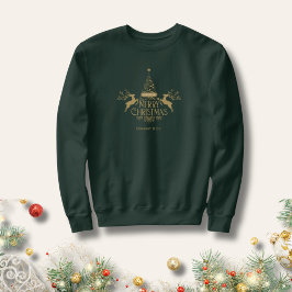 Glad jul anpassat namn för företagslag lång ärmad tröja
