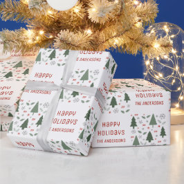 Glad jul anpassat namn jul presentpapper