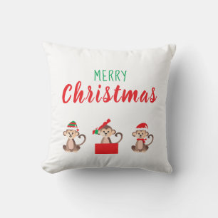 Glad Jul Apa Tomte Alvhätta Kudde