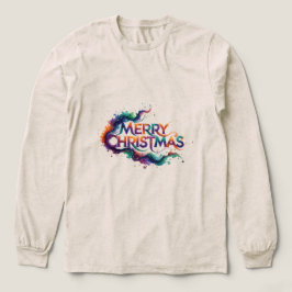 GLAD JUL BELLA+CANVAS TRI-BLEND LÅNG KOLTRÖJA T SHIRT