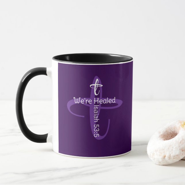  Glad jul Bibelvers om läkning Kors Mugg (Med munk)