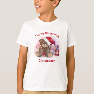 Glad Jul Björn Småbarn Barn Jul  T Shirt