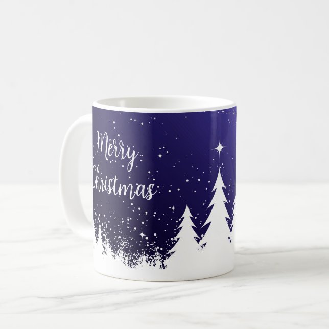 Glad jul Blå Mugg (Framsida vänster)