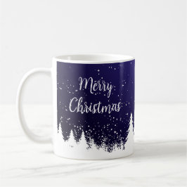 Glad jul Blå Mugg