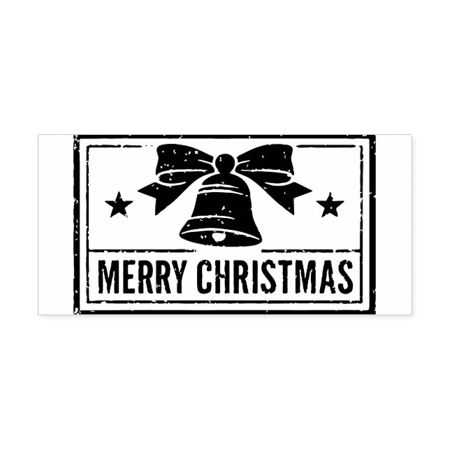 Glad jul bläckstämpel stämpel (Tryck)