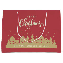 Glad jul Bold Red Retro | Realtor Modern