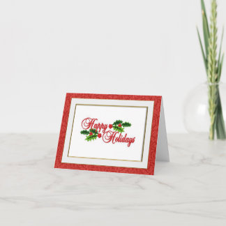 Glad jul Broderat julkort Kort