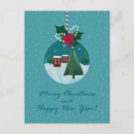 Glad jul by ornament kort