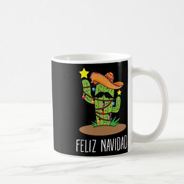 Glad jul Cactus - Mexikansk träd jul i juli Kaffemugg (Höger)