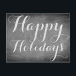 Glad jul Chalkboard Typografi Anpassad kort<br><div class="desc">Glad jul,  Handskriven Typografi Kritor Krit tavla Svartvita Högtider Säsong Anpassad Julkort,  du kan också enkelt lägga till mottagarens namn och adress,  om du föredrar att lägga till detta hemma,  radera bara exempelt texten.</div>
