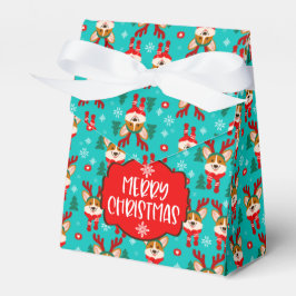 Glad jul Corgi Hund Gåva Box Presentaskar