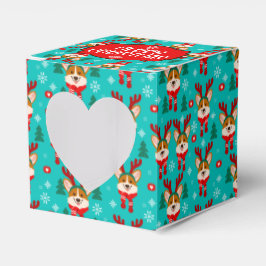 Glad jul Corgi Hund Gåva Box Presentaskar