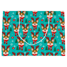 Glad jul Corgi hund presentpåse