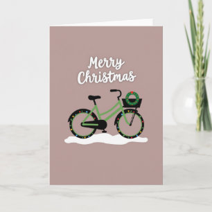 Glad jul cykelkort kort