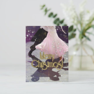 Glad jul dansare vykort