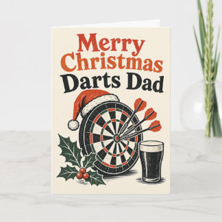 Glad jul Dart Papa Kort