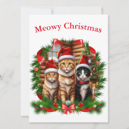 Glad jul djur julkort