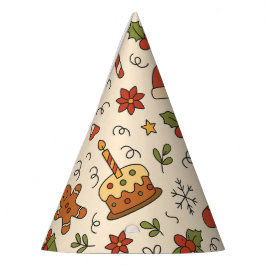 Glad jul Doodle-mönster
