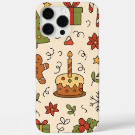 Glad jul Doodle-mönster
