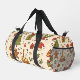 Glad jul Doodle-mönster