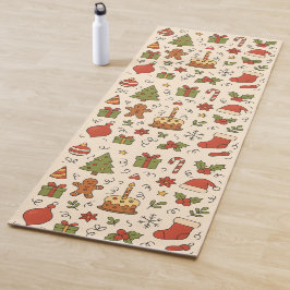 Glad jul doodle-mönster