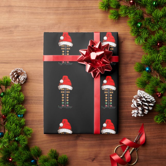 Glad jul Dragracing Julgran  Presentpapper (Julgåva)