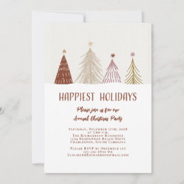 Glad jul Elegant firande Högtidlig julfest Inbjudningar