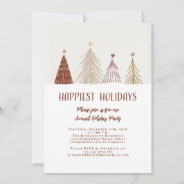 Glad jul Elegant julfest Firande Inbjudningar