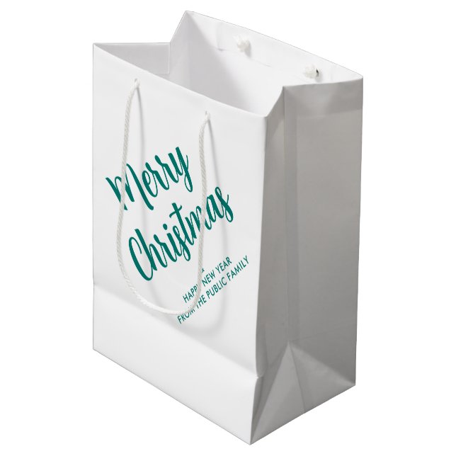 Glad jul Elegant mall Anpassad skript (Framsidan Vinklad)