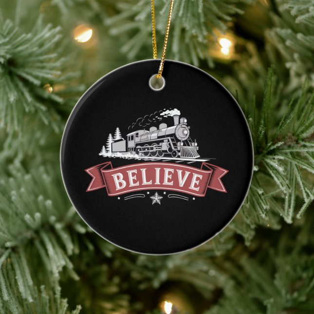 Glad jul Express Nordpolen Xmas Tomte  Julgransprydnad Keramik (Träd)