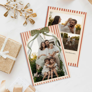 Glad jul familjefoto Band Julkort