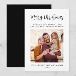 Glad Jul Familjefoto Julkort