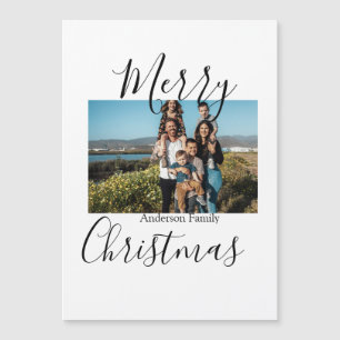 Glad jul familjefoto modern elegant rustic