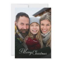 Glad jul familjefotoöverlägg