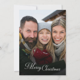 Glad jul familjefotoöverlägg  julkort