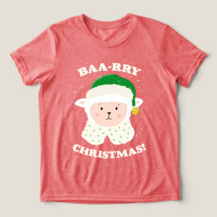 Glad Jul får Lamm säga Baa-rry Jul! T Shirt