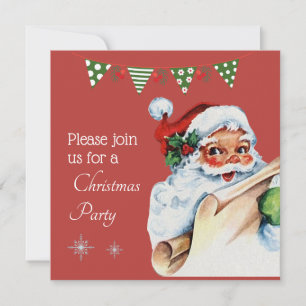 Glad jul Festiv Holiday Presentdesign Inbjudningar