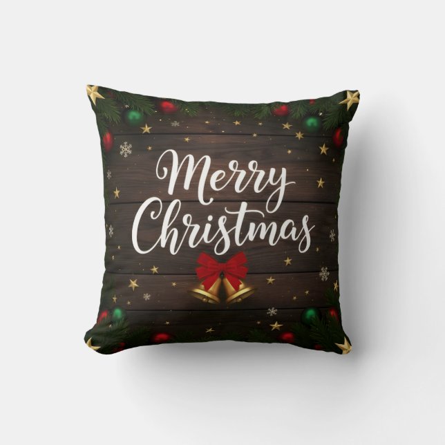 Glad jul Festiv kuddcover Kudde (Framsida)