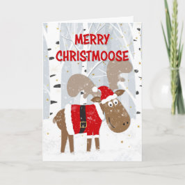 Glad jul Festlig älg Helgkort