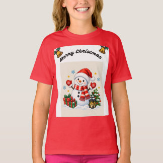 Glad jul Festlig Högtids T-Shirt – Söt