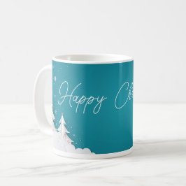 Glad jul – Festlig julblå mugg