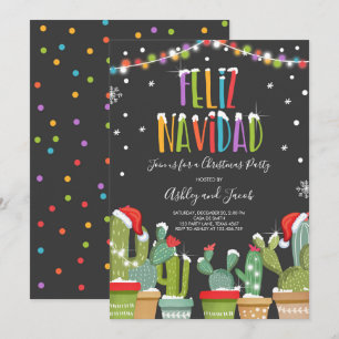 Glad jul Fiesta Julfest Inbjudan