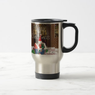 Glad jul firande bort från hemmet kollektion resemugg