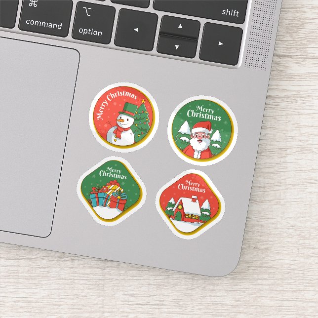 Glad jul firande dekal samling (Detalj)