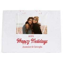 Glad jul firar tjejer familjefoto present Christma