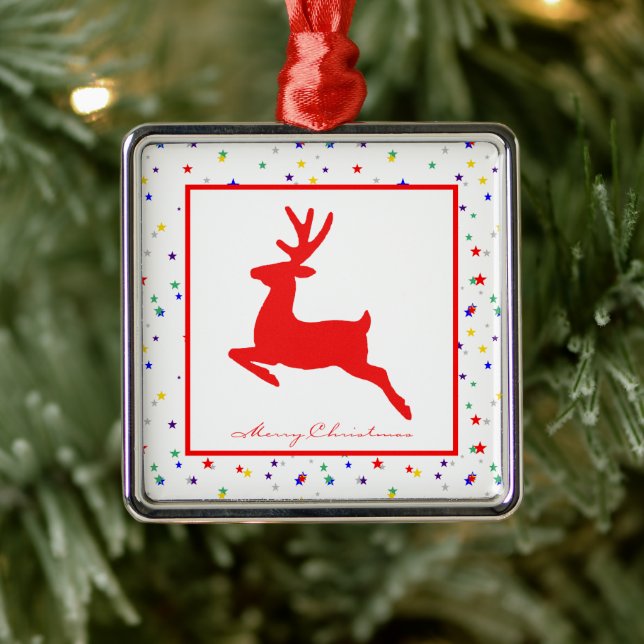 Glad jul flerfärgade stjärnor Keramik Ornament (Träd)